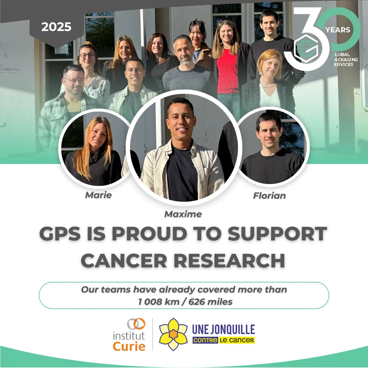🌼 Challenge completed: 1008 km covered for cancer research! 💛