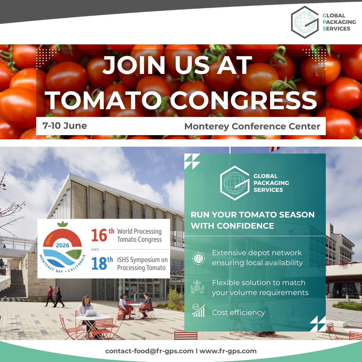 Meet Our Logistics Experts at Tomato Congress 2026 !